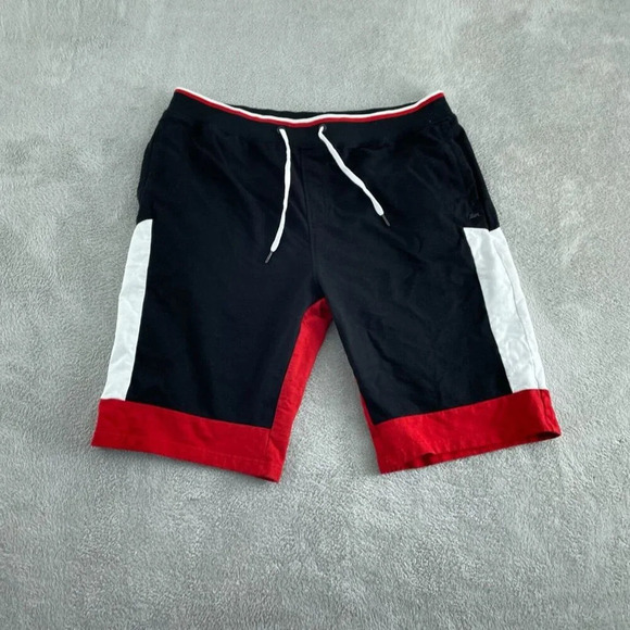 A. Tiziano Mens Black & Red Drawstring Shorts 3X 100% Cotton 2260 - Picture 1 of 10